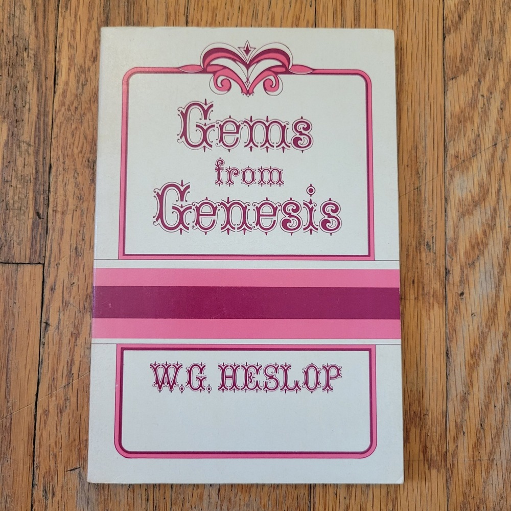 Kregel Gems from Genesis WG Heslop 1975 Bible Study Aid Commentary Book Decor